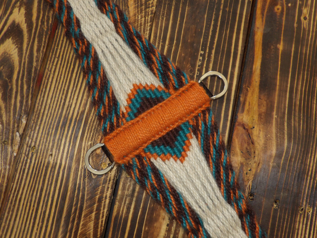 Orange Breast Collar and Roper Cinch