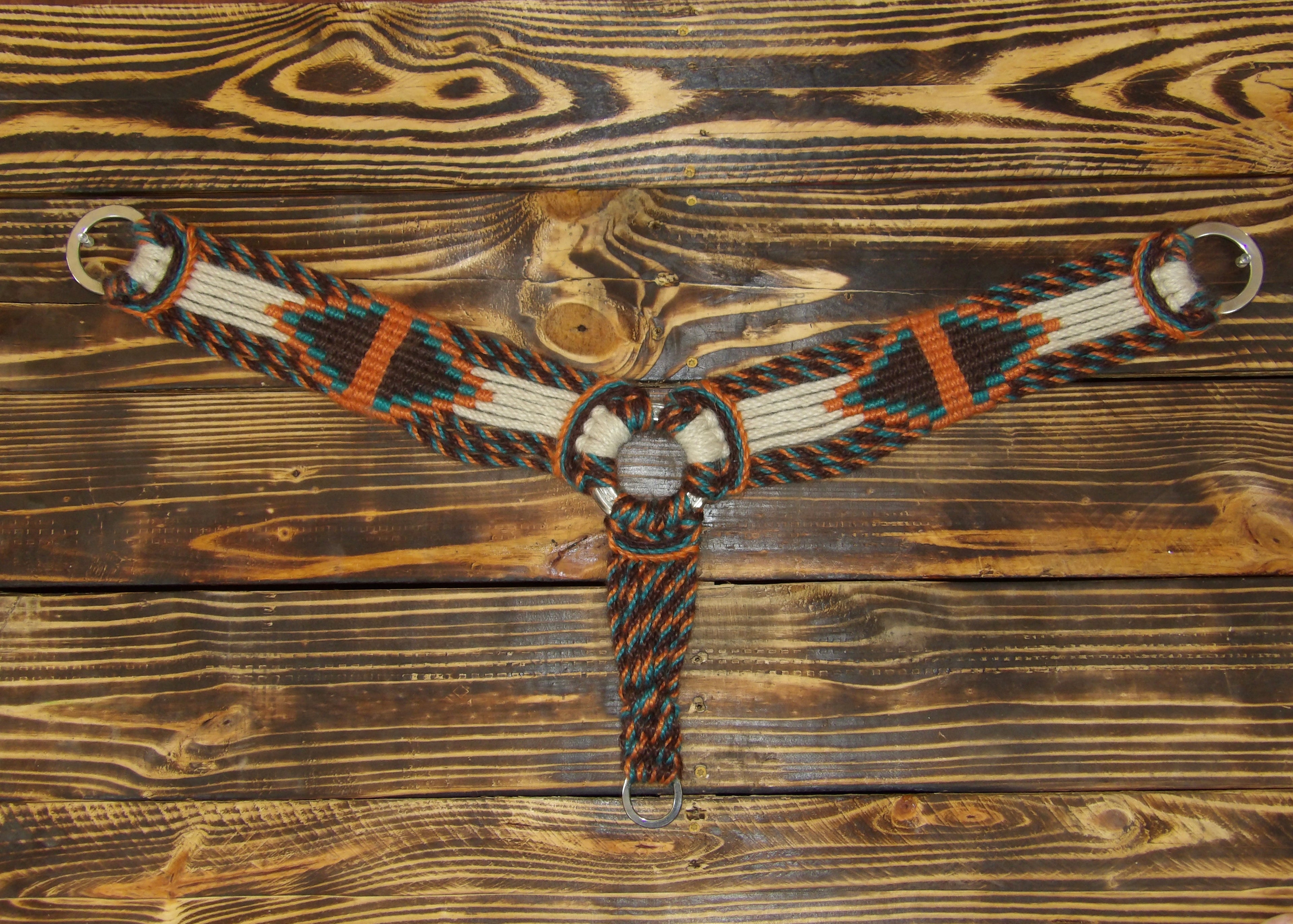 Orange Breast Collar and Roper Cinch