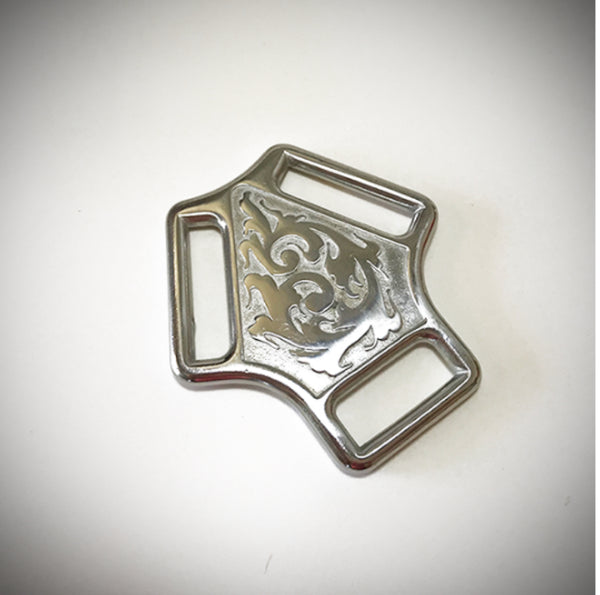 Stainless Steel Jeremiah Watt Engraved Martingale Center